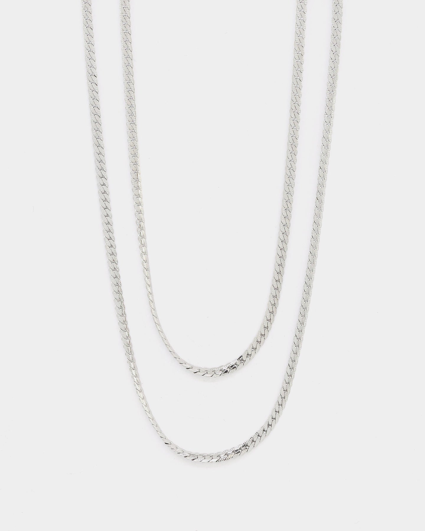 INFRA Textured Cut Curb Chain Set Stainless Steel