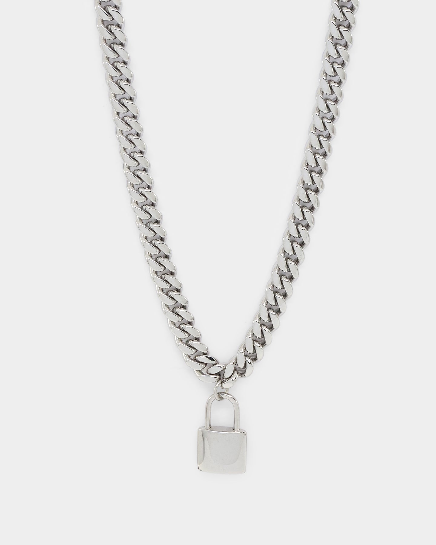 INFRA Padlock Cuban Chain Stainless Steel