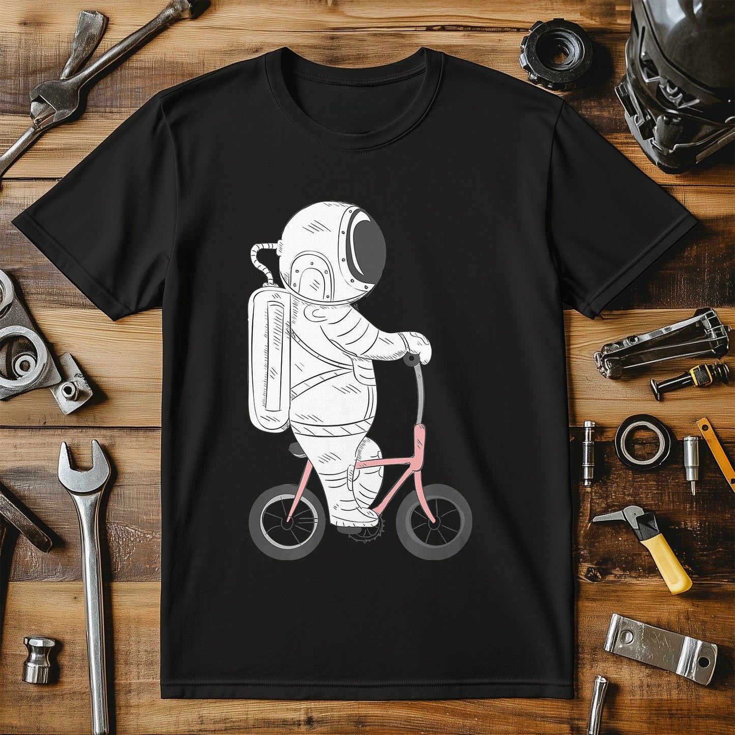 Cycling Astronaut T-shirt