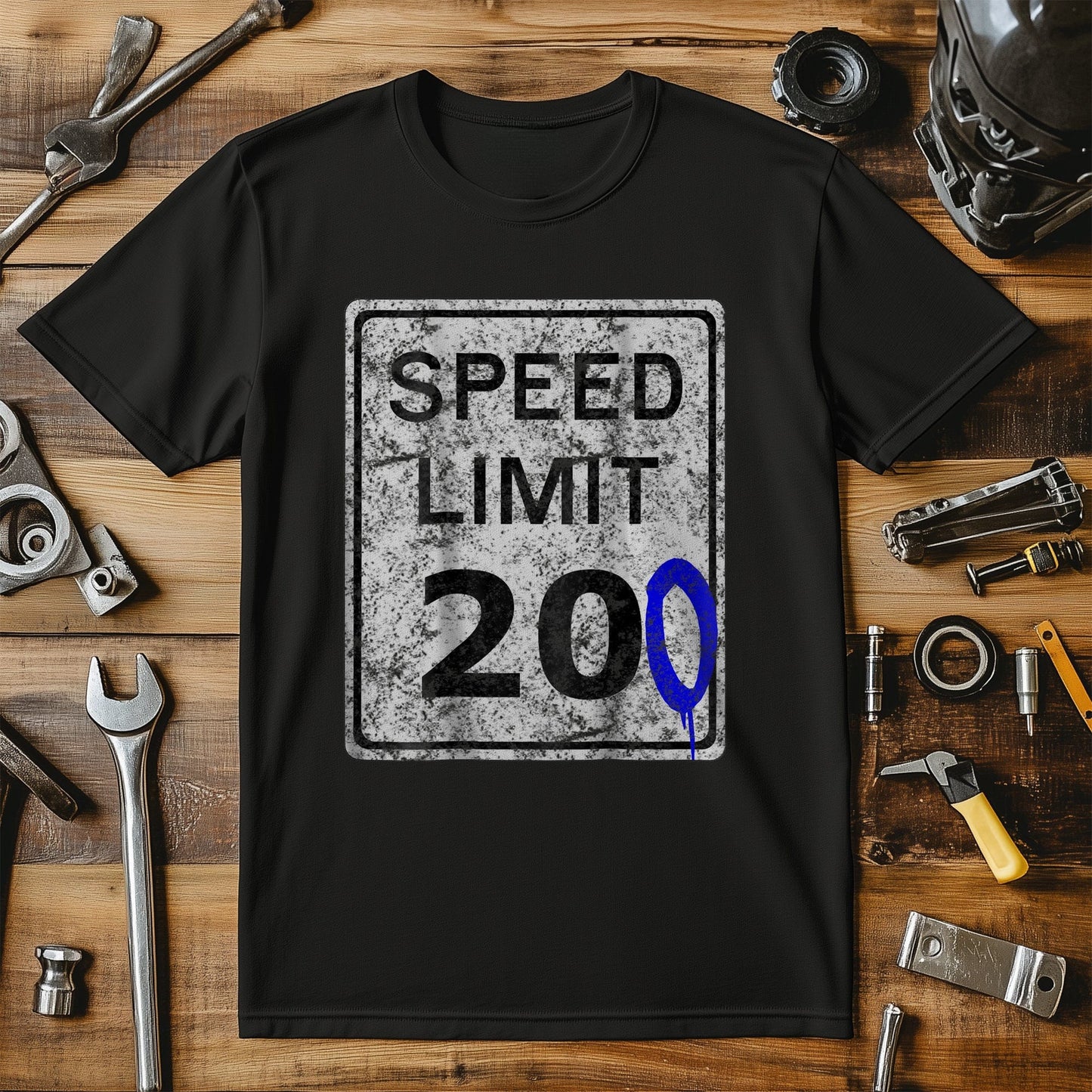 200mph Biker's Speed Limit T-Shirt