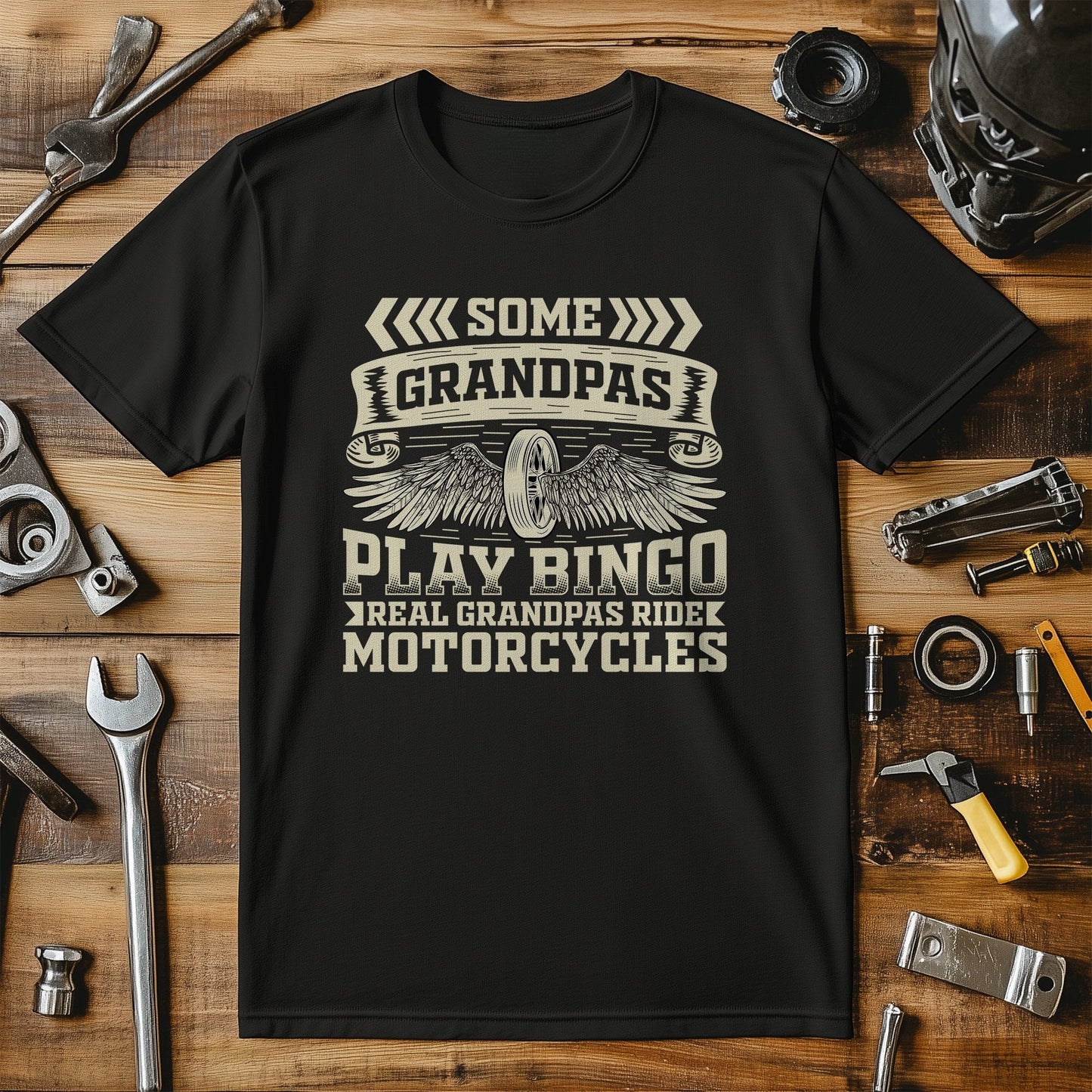 Grandpa Bingo Wing T-shirt -