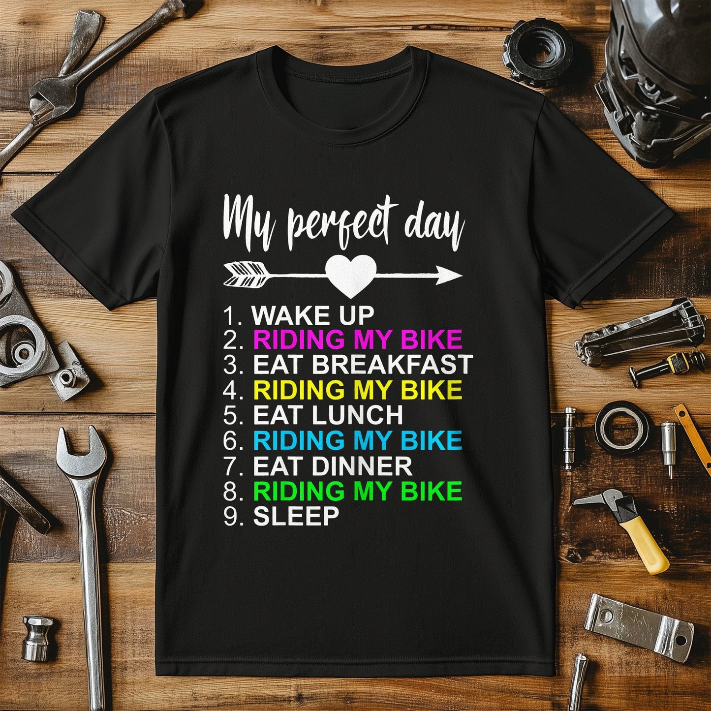 Cycling (197) T-Shirt - Perfect Day