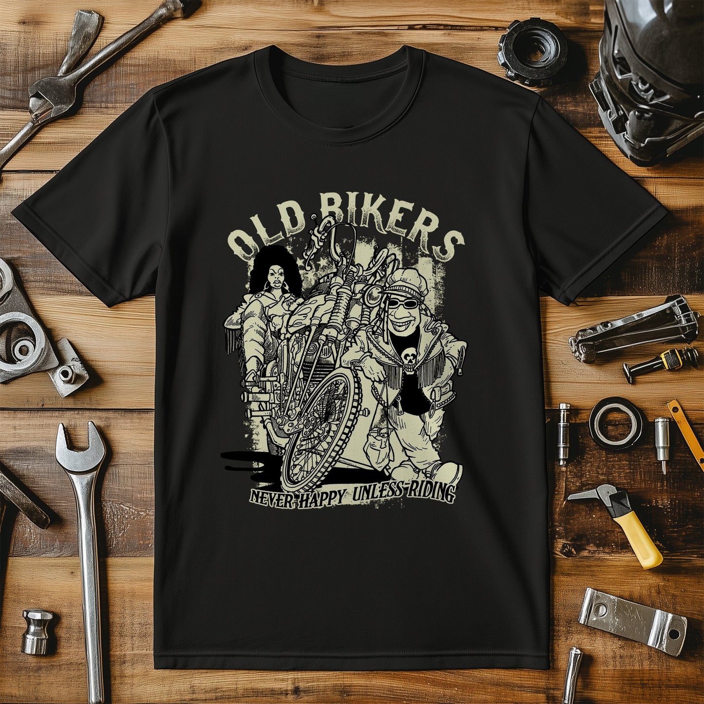 Old Bikers Copy T-Shirt - Vintage