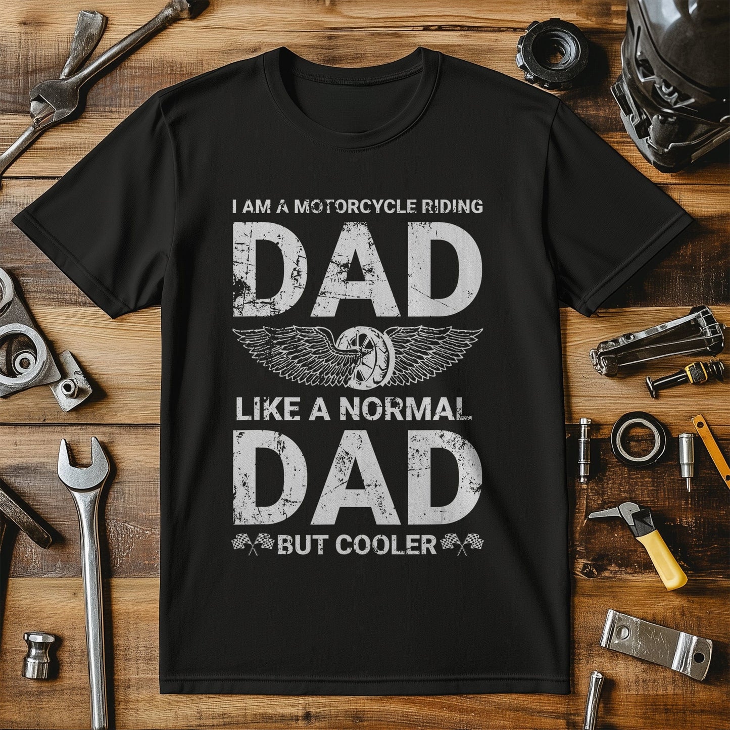 Motorcycle Riding Dad T-Shirt -