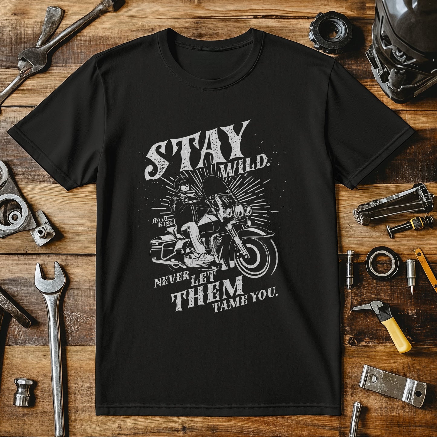 Stay Wild Motorcycle T-Shirt -