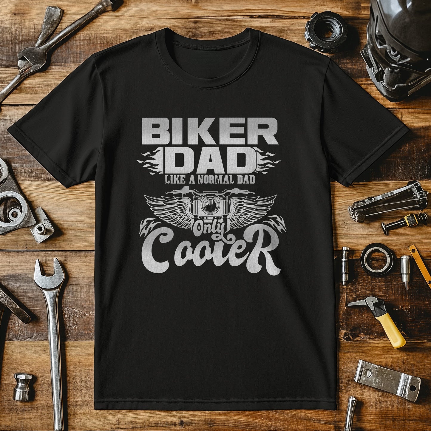 Vintage Funny Biker Dad T-Shirt