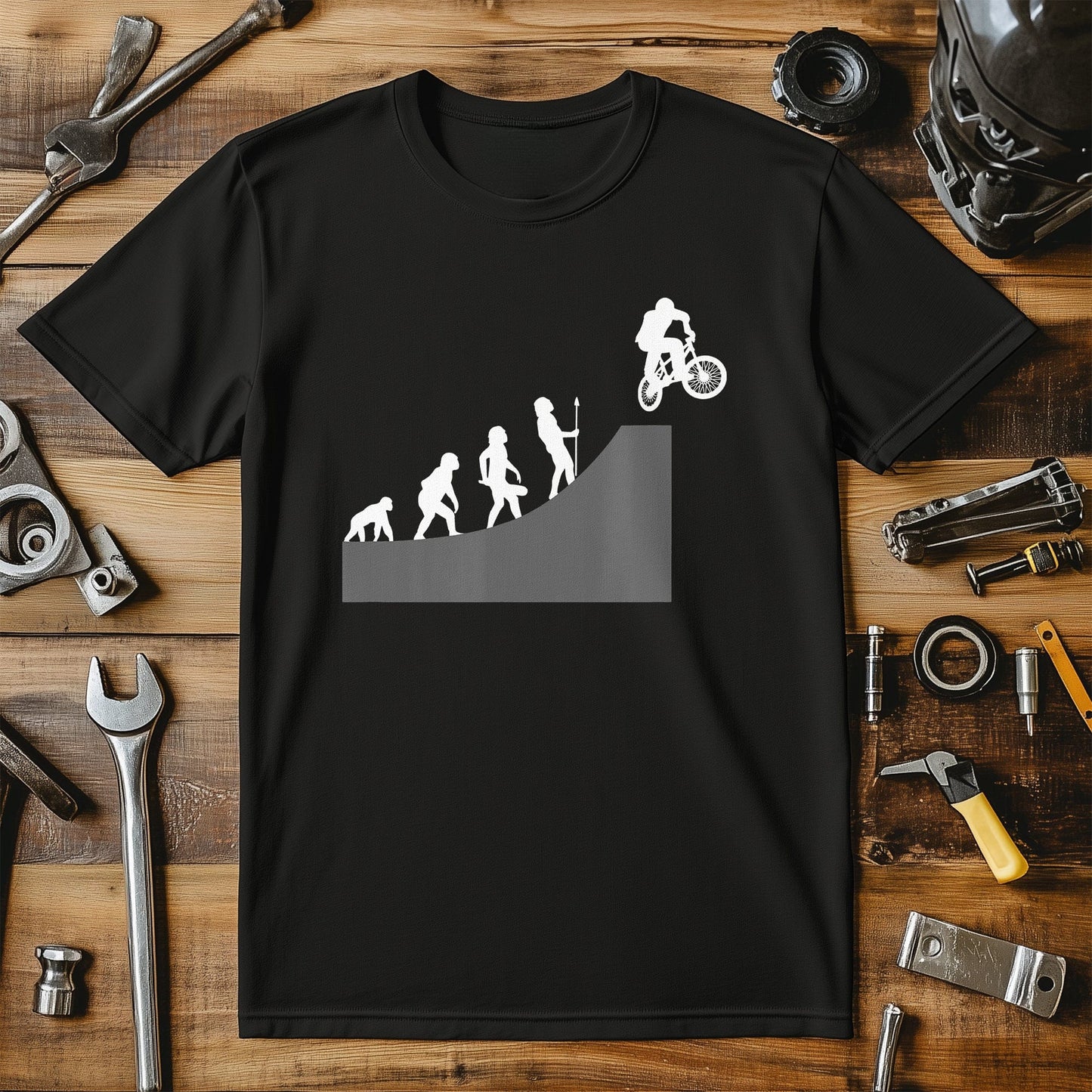 Cycling Evolution T-shirt Style001