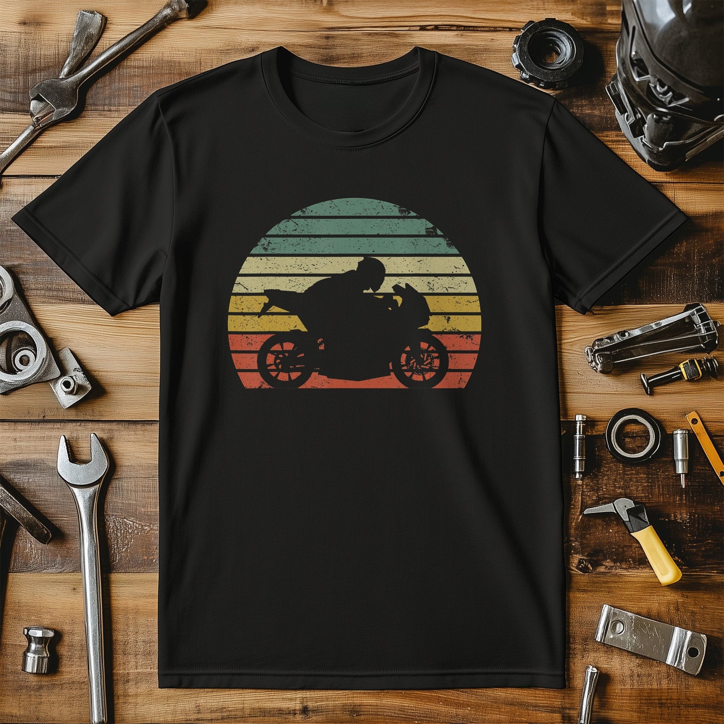 Vintage Biker Motorcycle 34 T-Shirt
