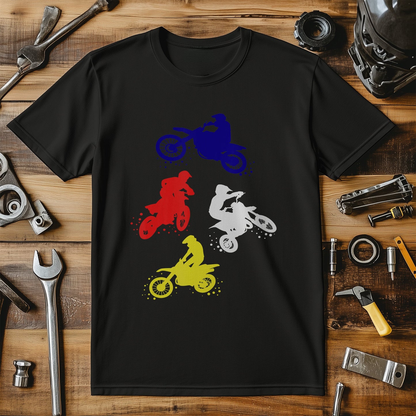 Retro Dirt Bike Boys T-Shirt - Tiny