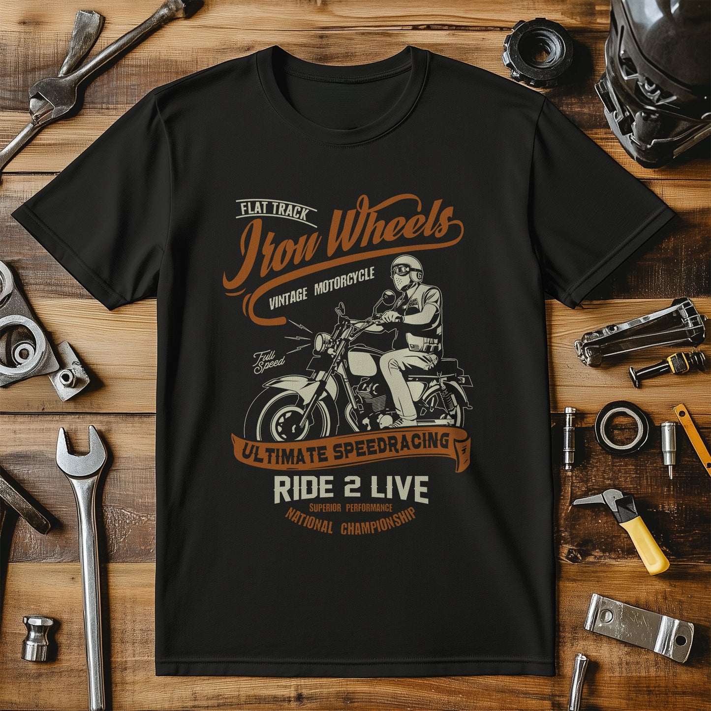 Iron Wheels T-shirt - Rev Up Your