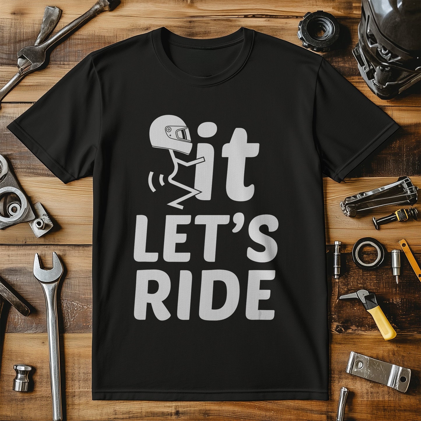Let's Ride Motorcycle Biker T-Shirt