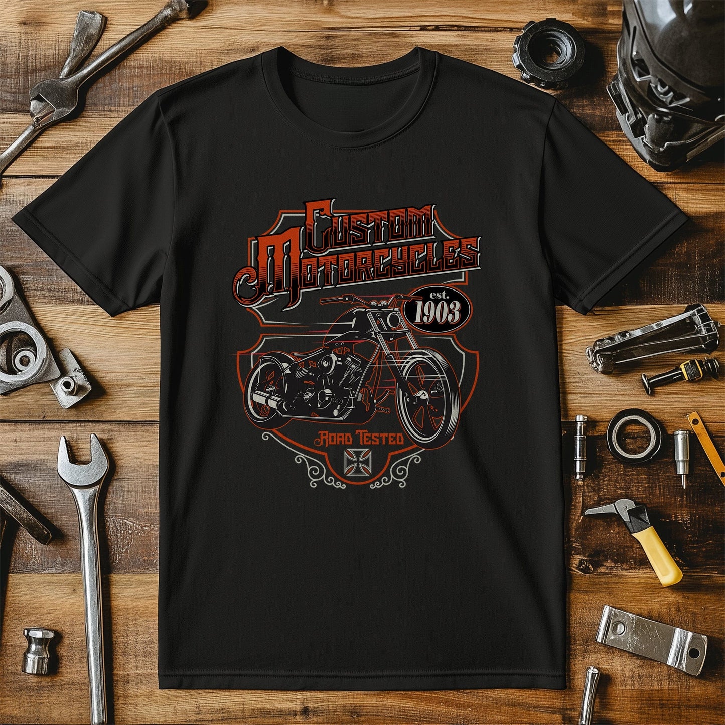 Custom Motorcycles T-Shirt - Rev Up