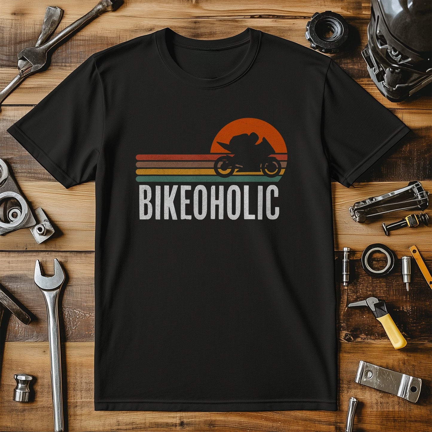 Motorcycle Bikeoholic T-Shirt