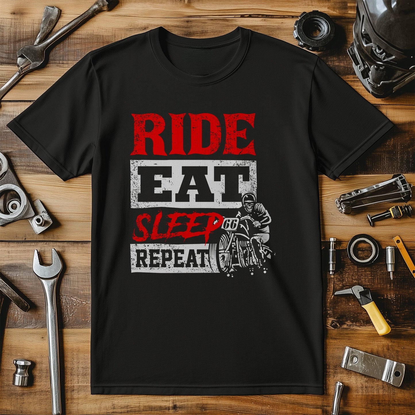 Repeat Ride Eat Sleep T-Shirt