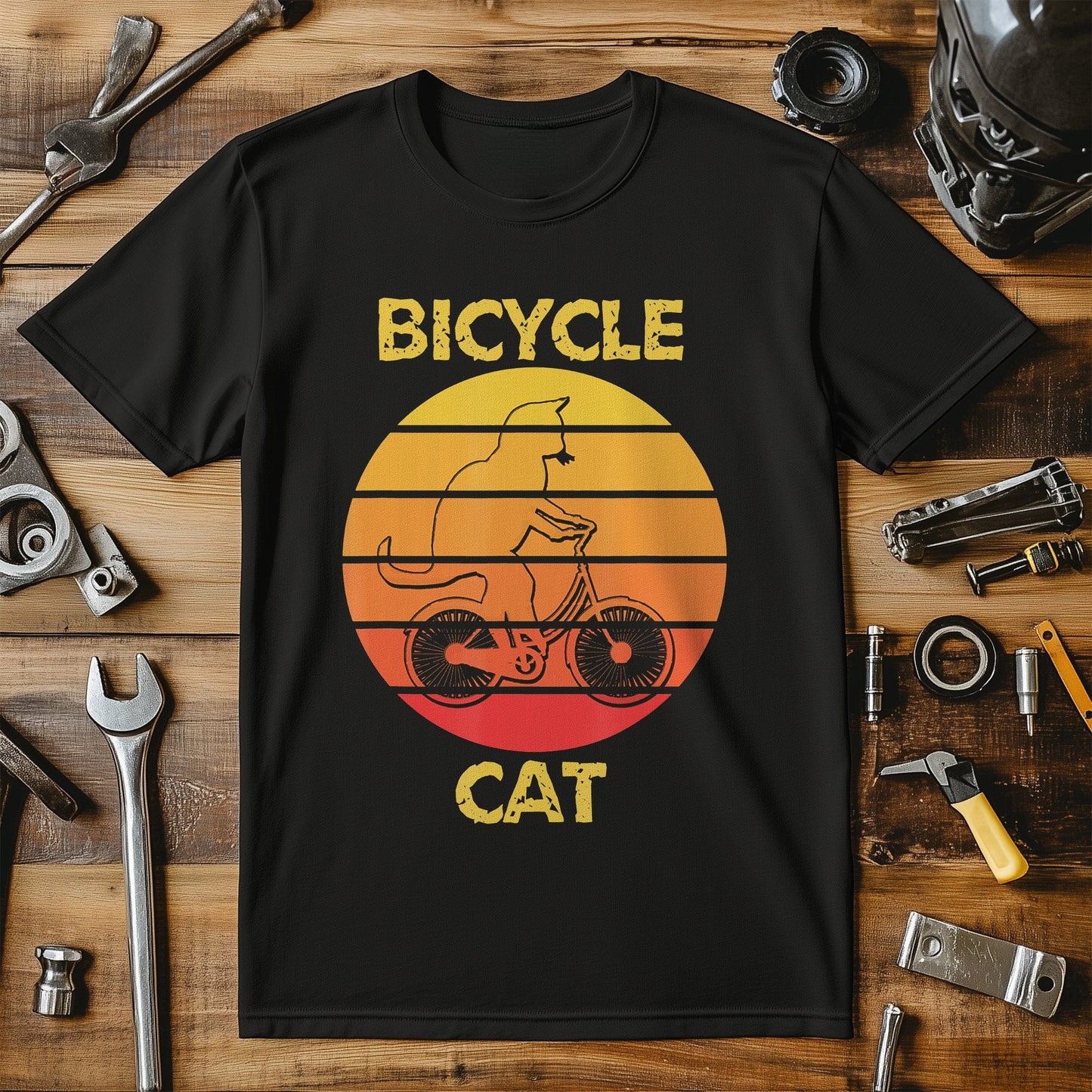 Cycling Cat T-Shirt Purr-fectly