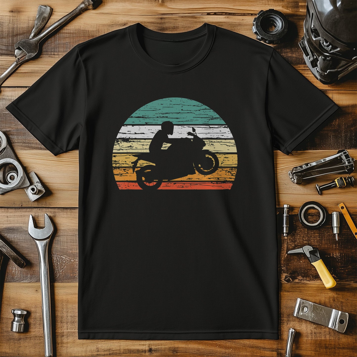 Vintage Motorcycle Wheelie T-Shirt -