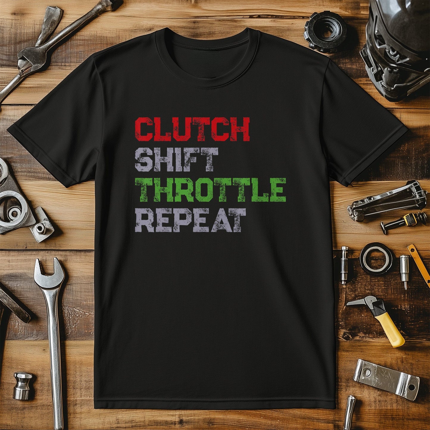 Clutch Shift Throttle Repeat T-Shirt