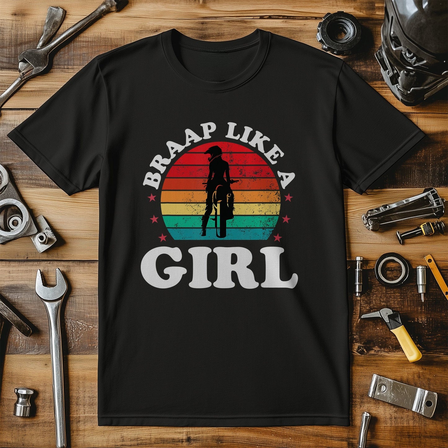 Braap Like A Girl T-shirt - Fun and