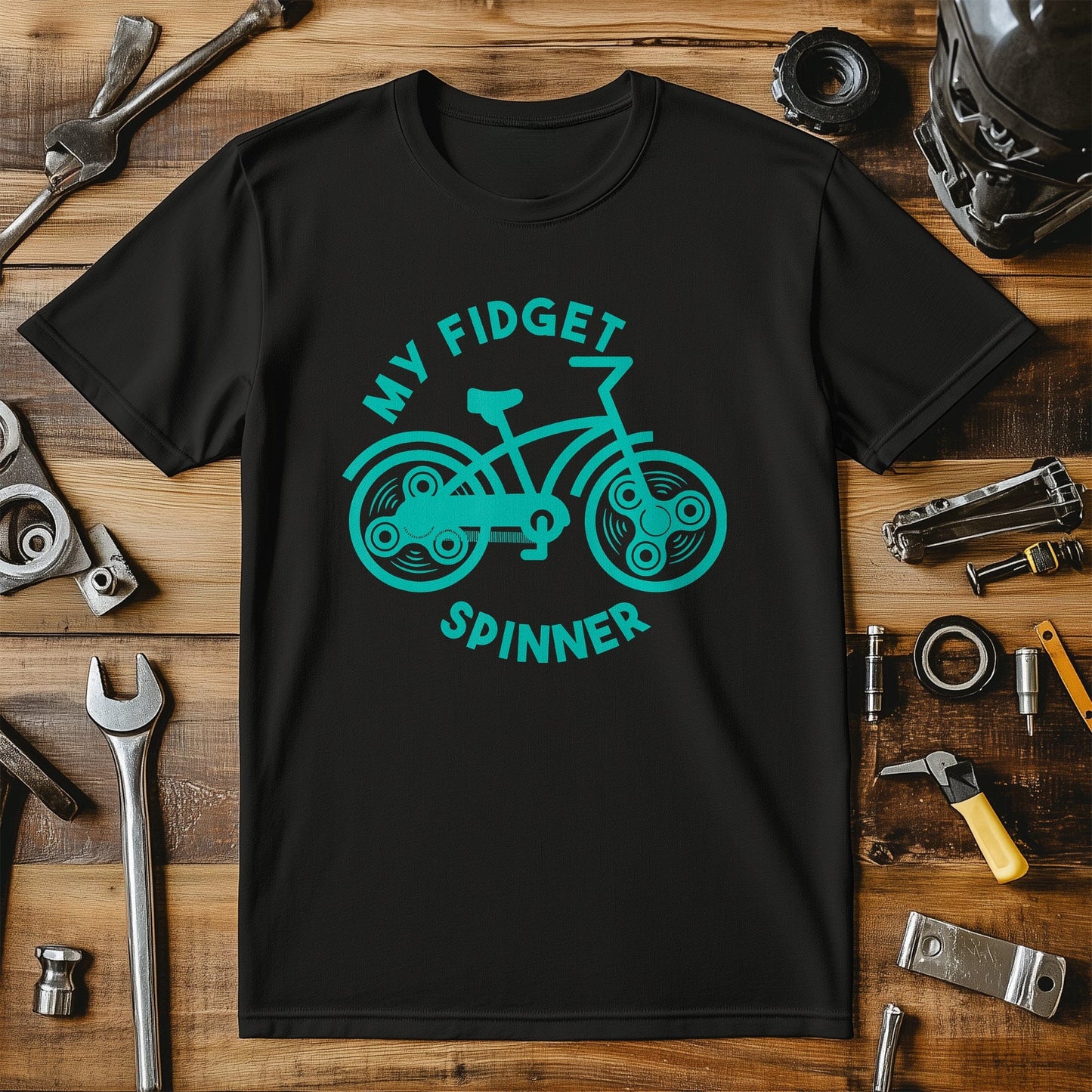 Cycling Fidget Spinner T-shirt