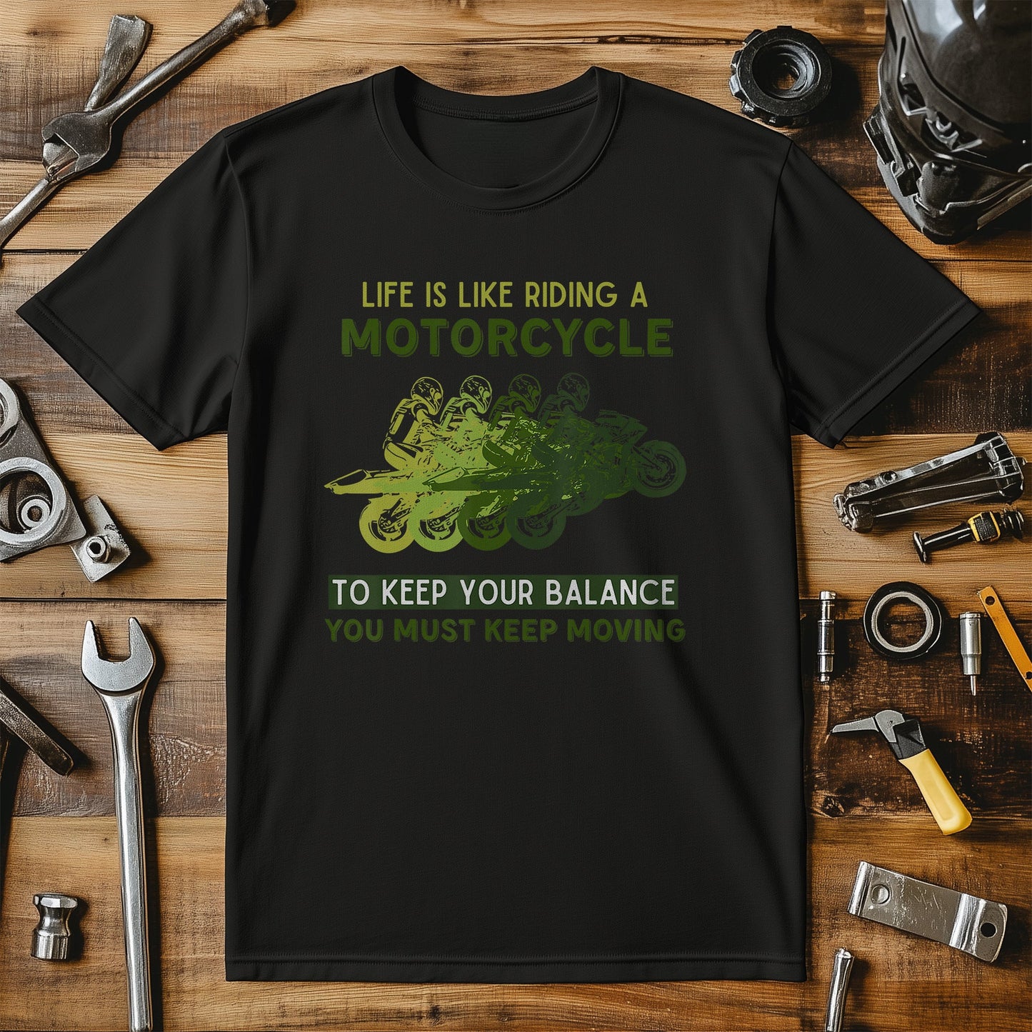 Life is Like a Motorcycle T-Shirt -