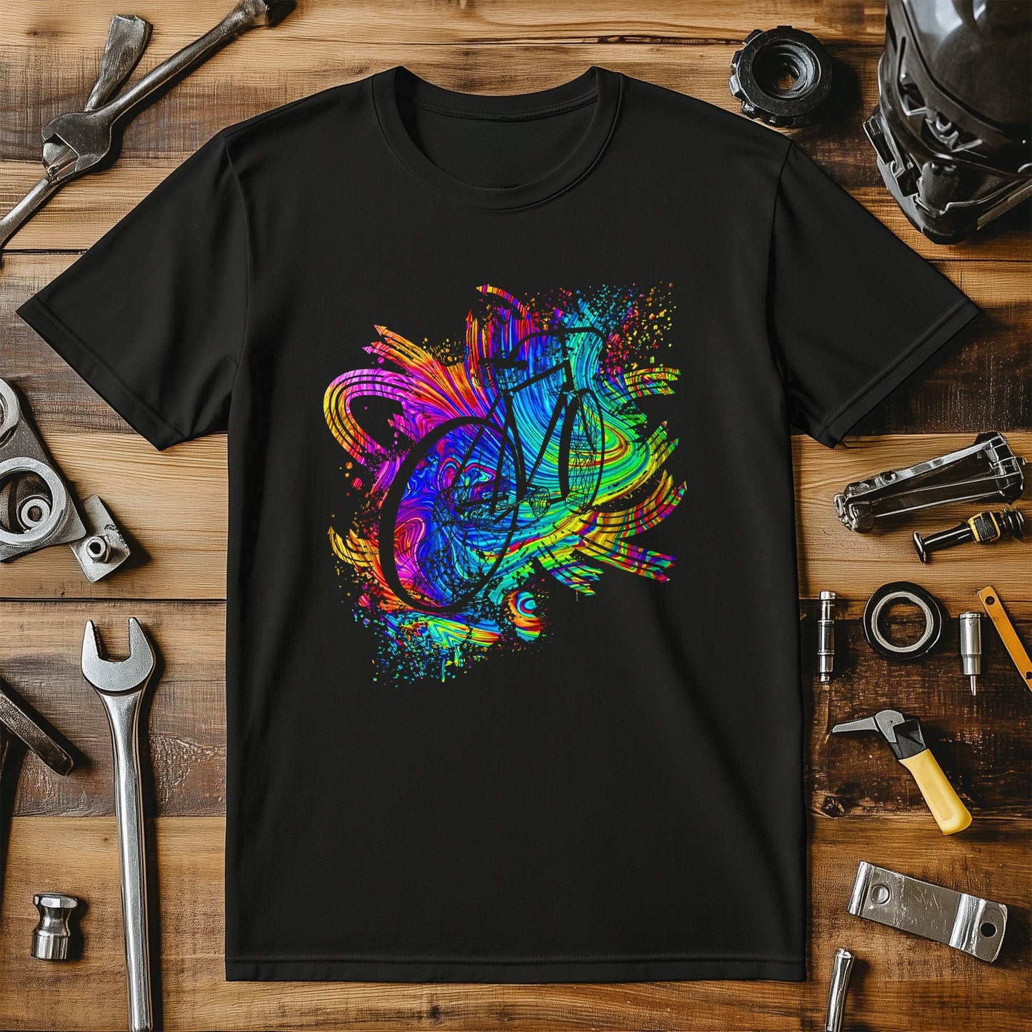 Cycling (207) T-Shirt - Colorful