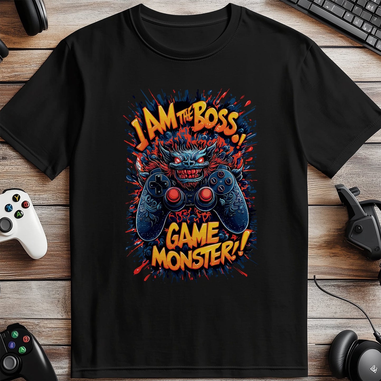 Gamer34 Boss game monster T-Shirt