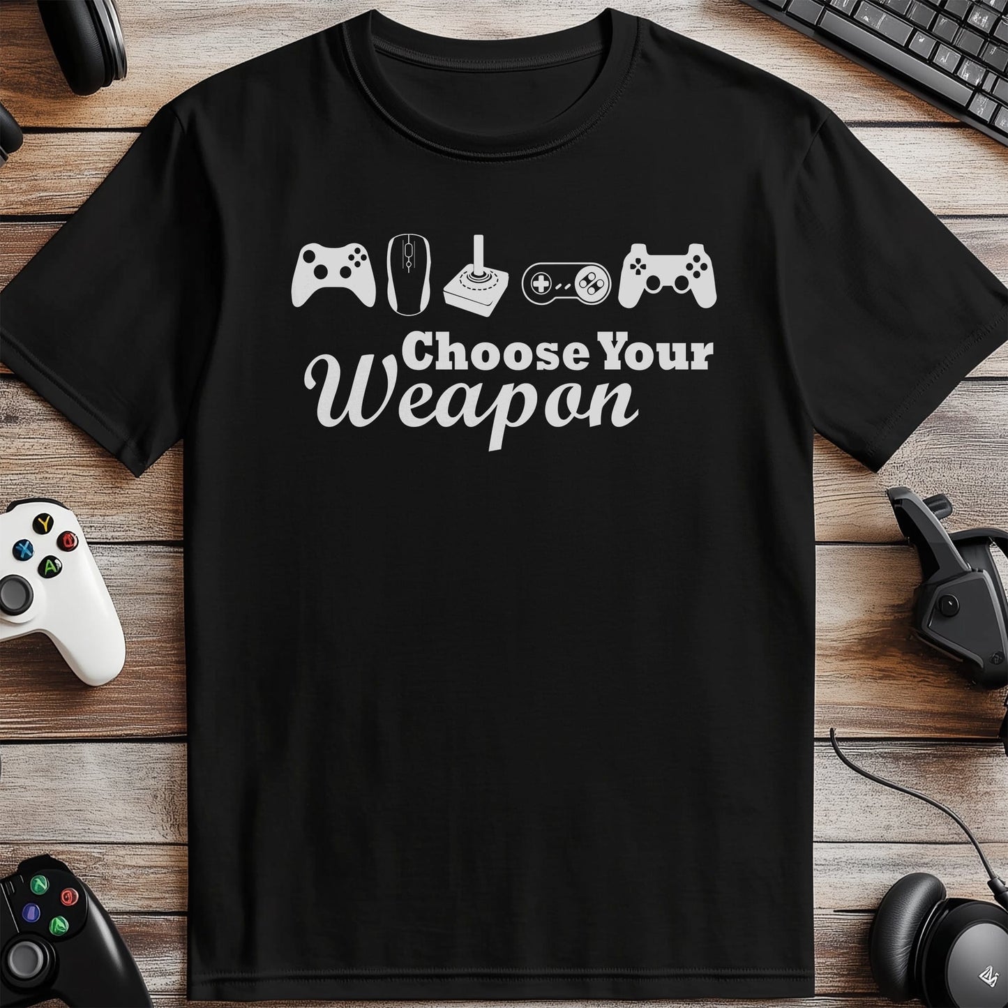Choose Your Weapon Game T-shirt
