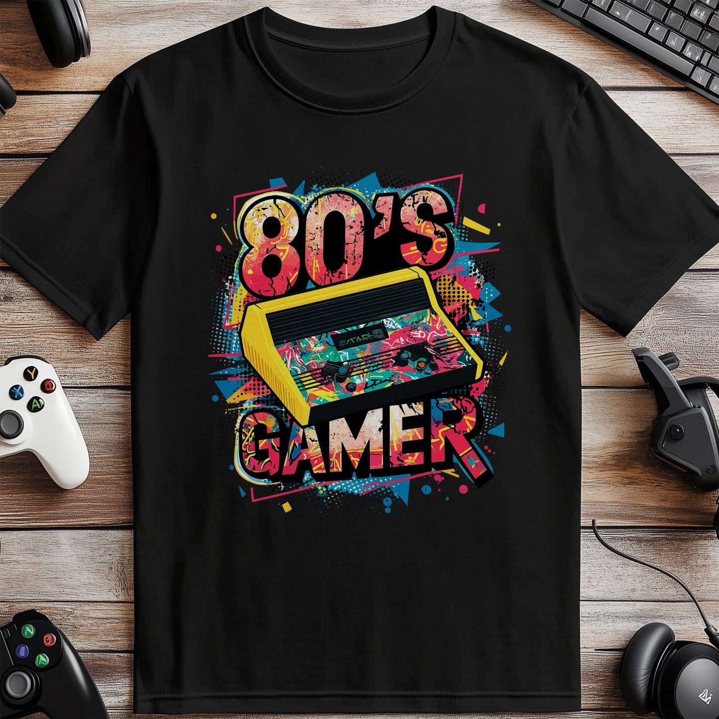 Gamer38 T-shirt  Retro 80's Gamer