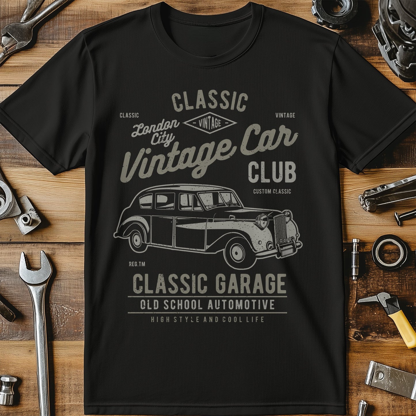 Vintage London Car T-shirt