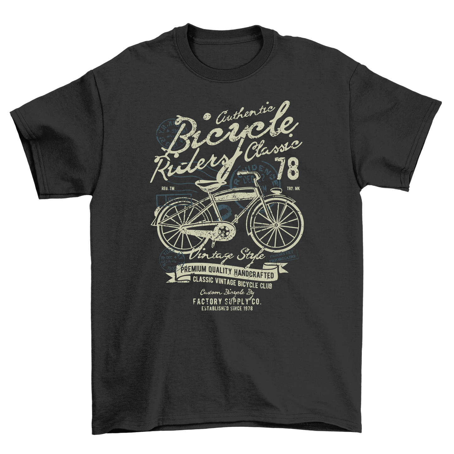 Authentic Bicycle TShirt Pedal