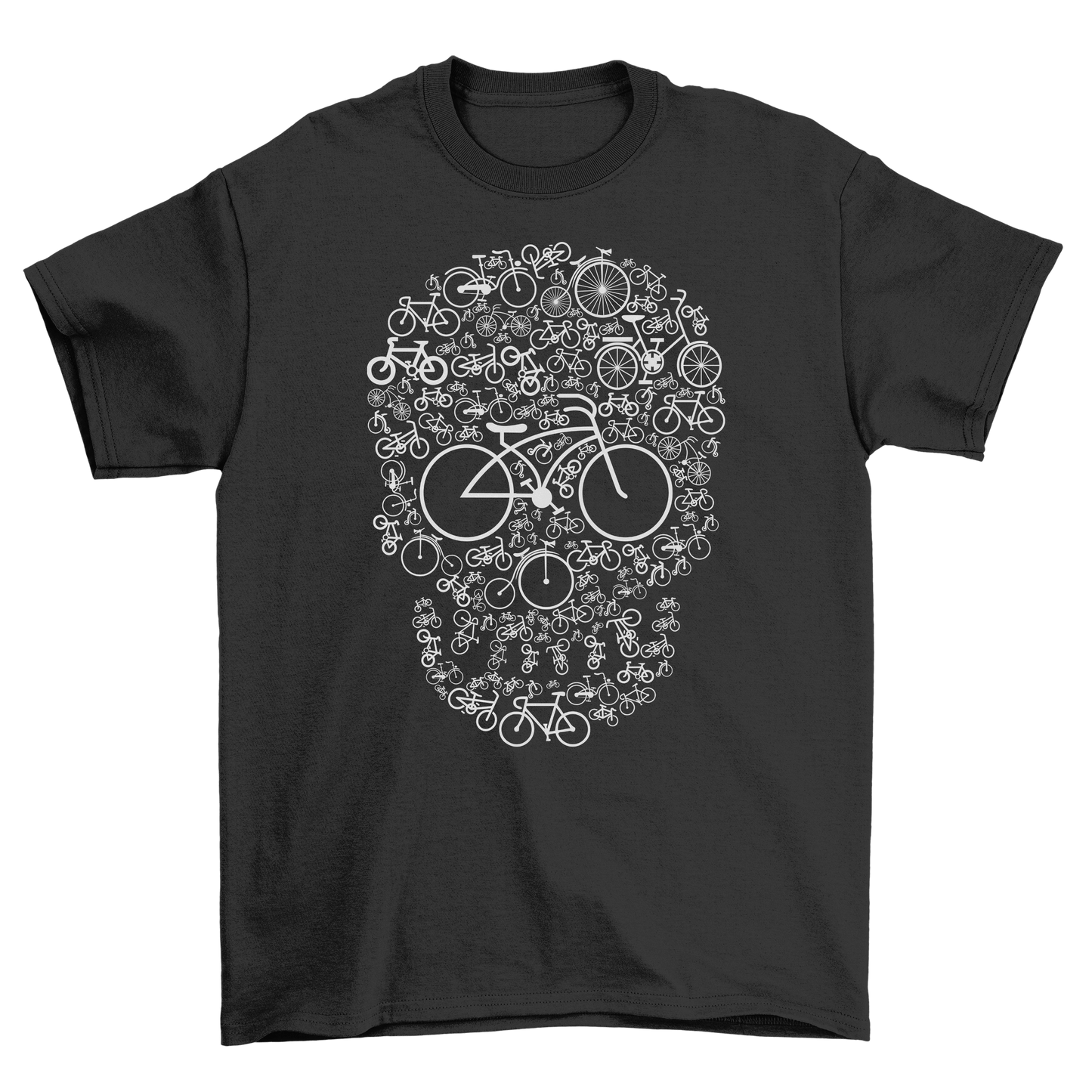 Bicycle Skull TShirt Pedal Power