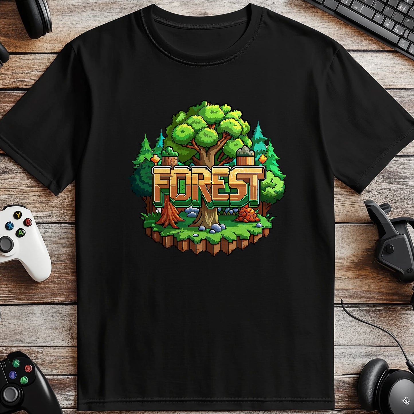 Pixel 74 T-Shirt Forest