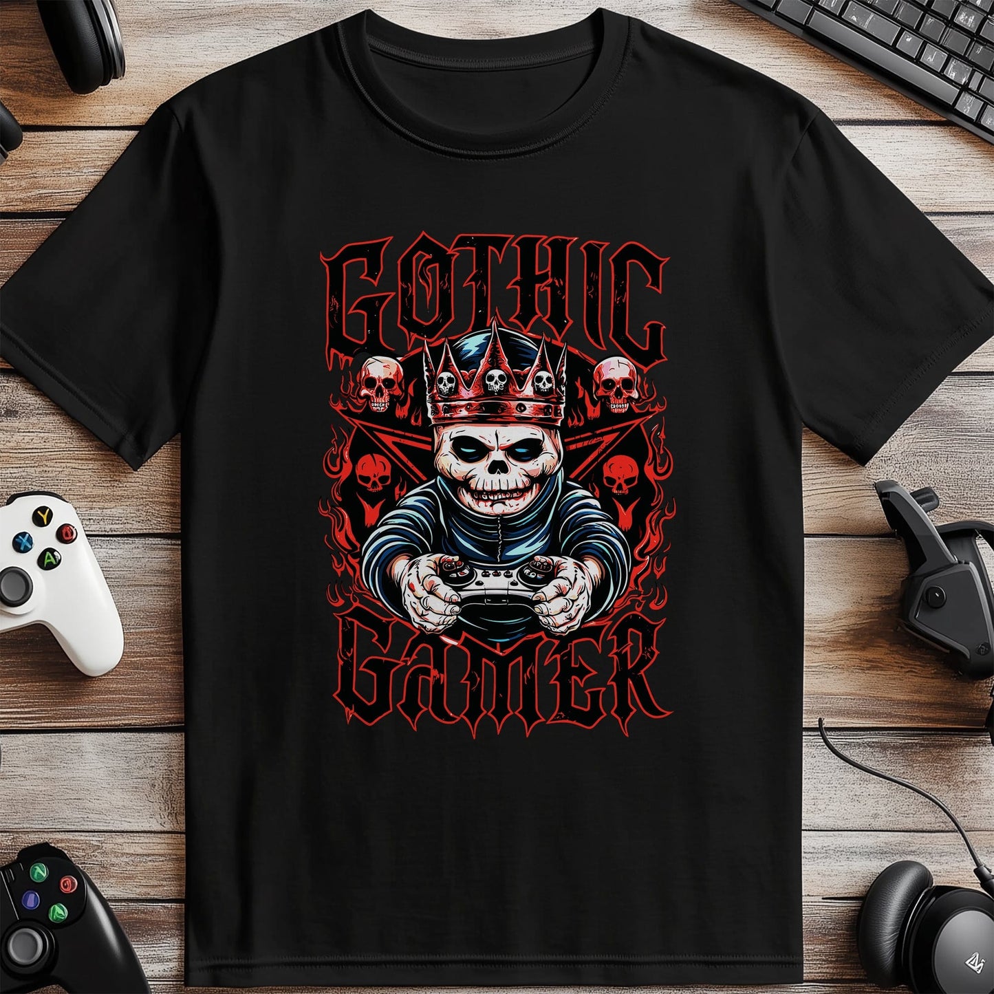 Gamer6 Skeleton Throne t-shirt