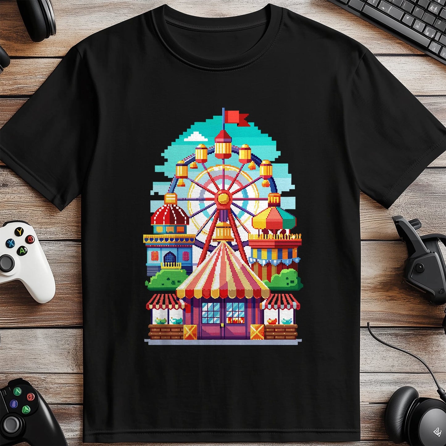 Pixel 26 Ferris Wheel T-shirt