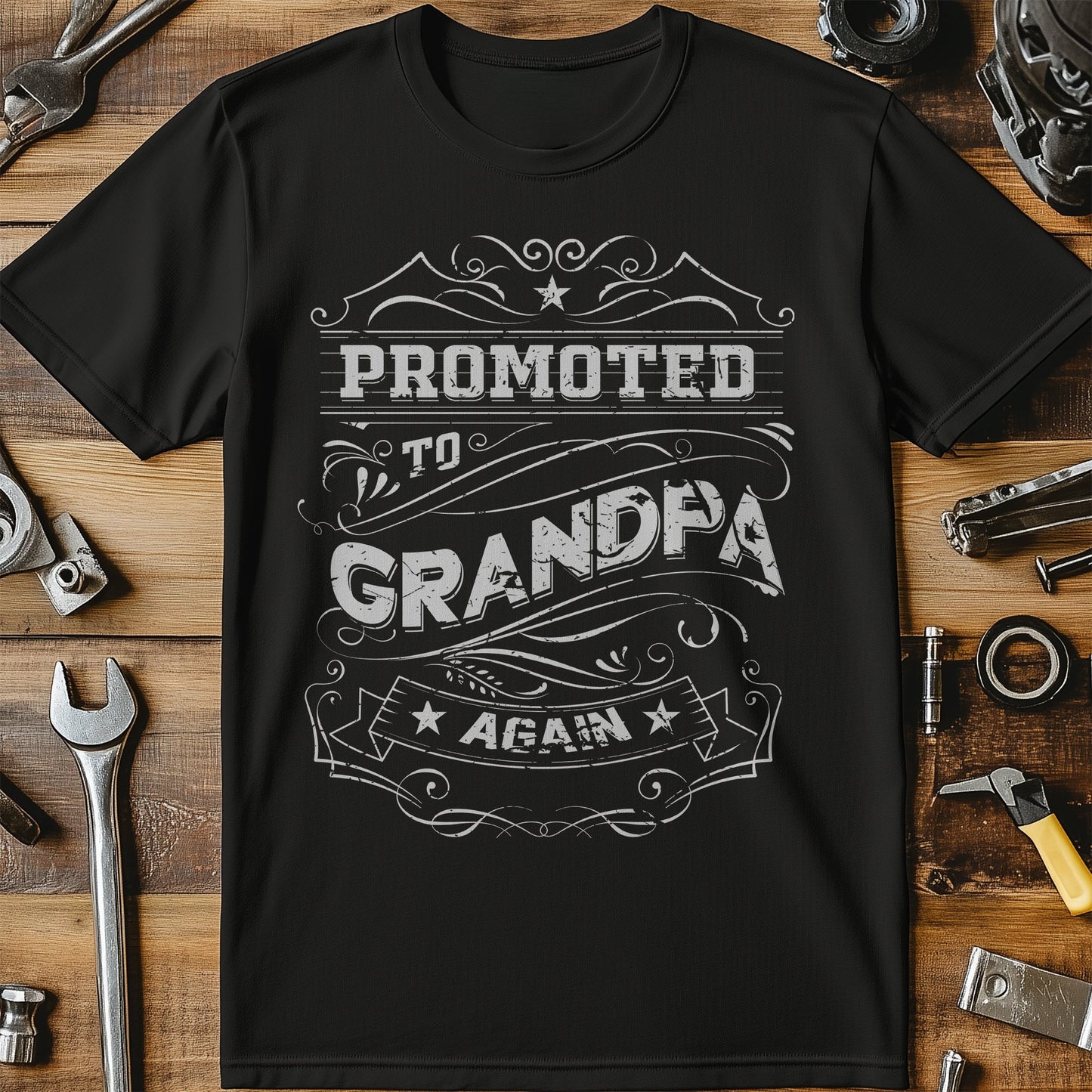 Promoted To Grandpa Again T-Shirt