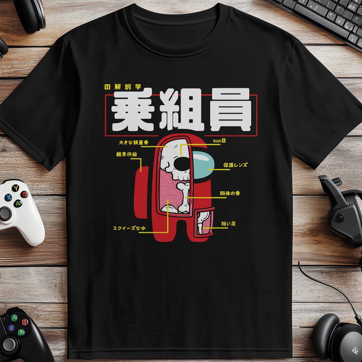 Anatomy of a Crewmate T-Shirt