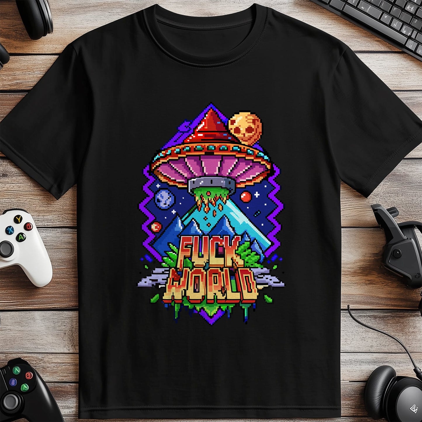 Pixel 35 T-Shirt Spaceship
