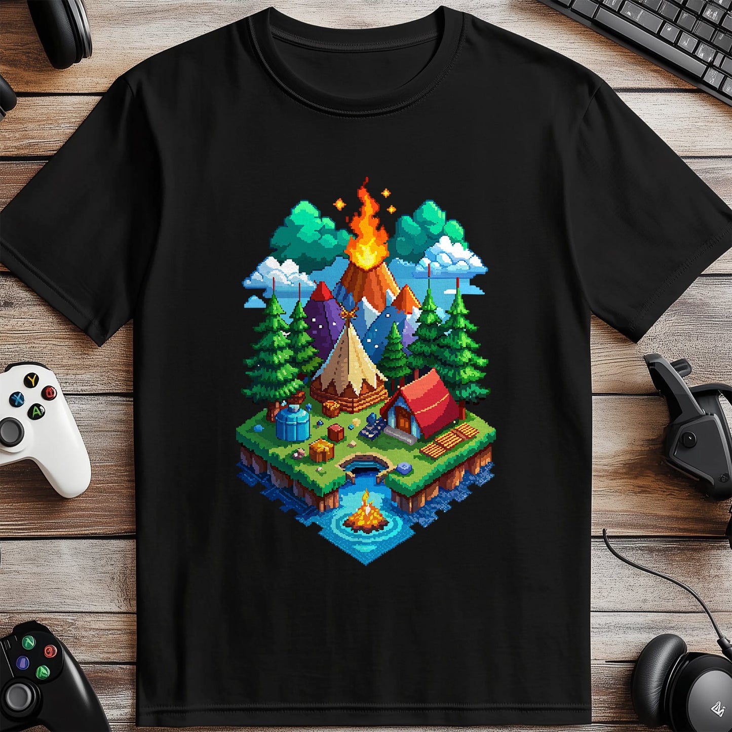 Pixel 46 Campfire T-shirt