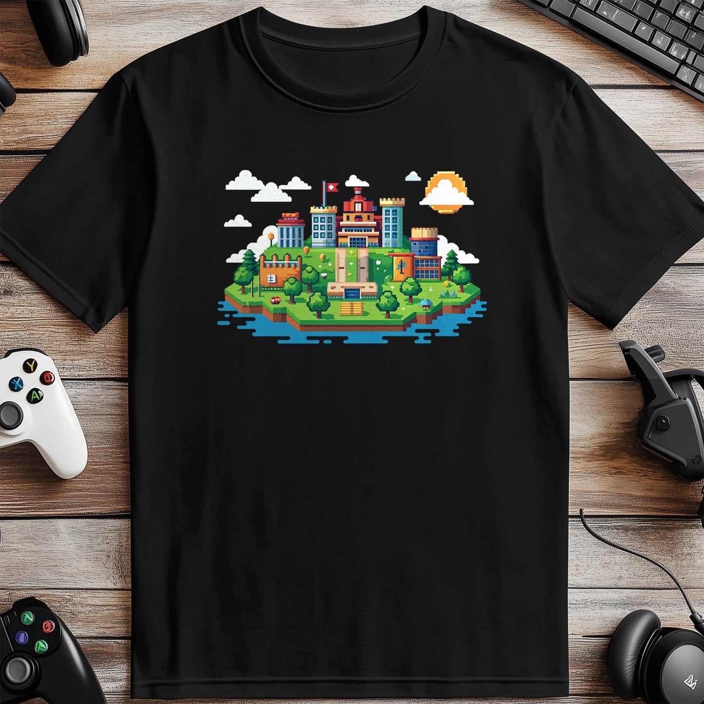 Pixel 49 T-shirt Retro Pixelated City Fun