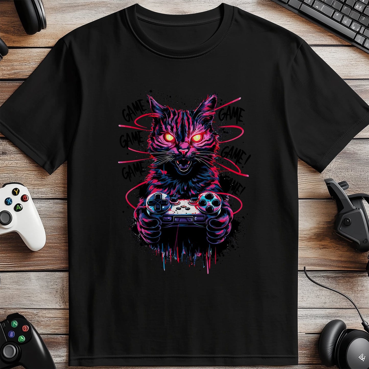 Gamer90 Cat-tastic T-Shirt