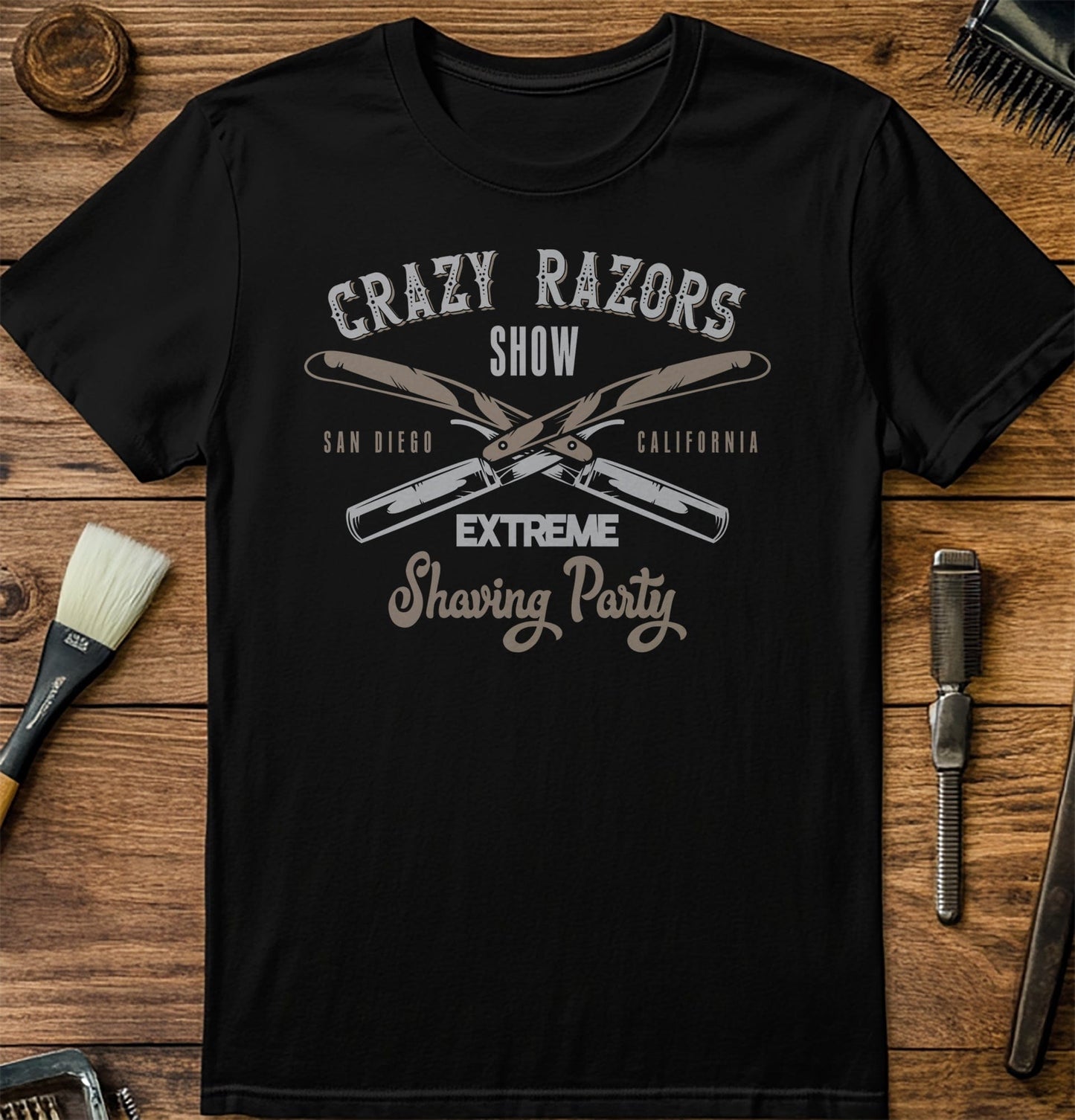 BarberShop Crazy Razors t-shirt