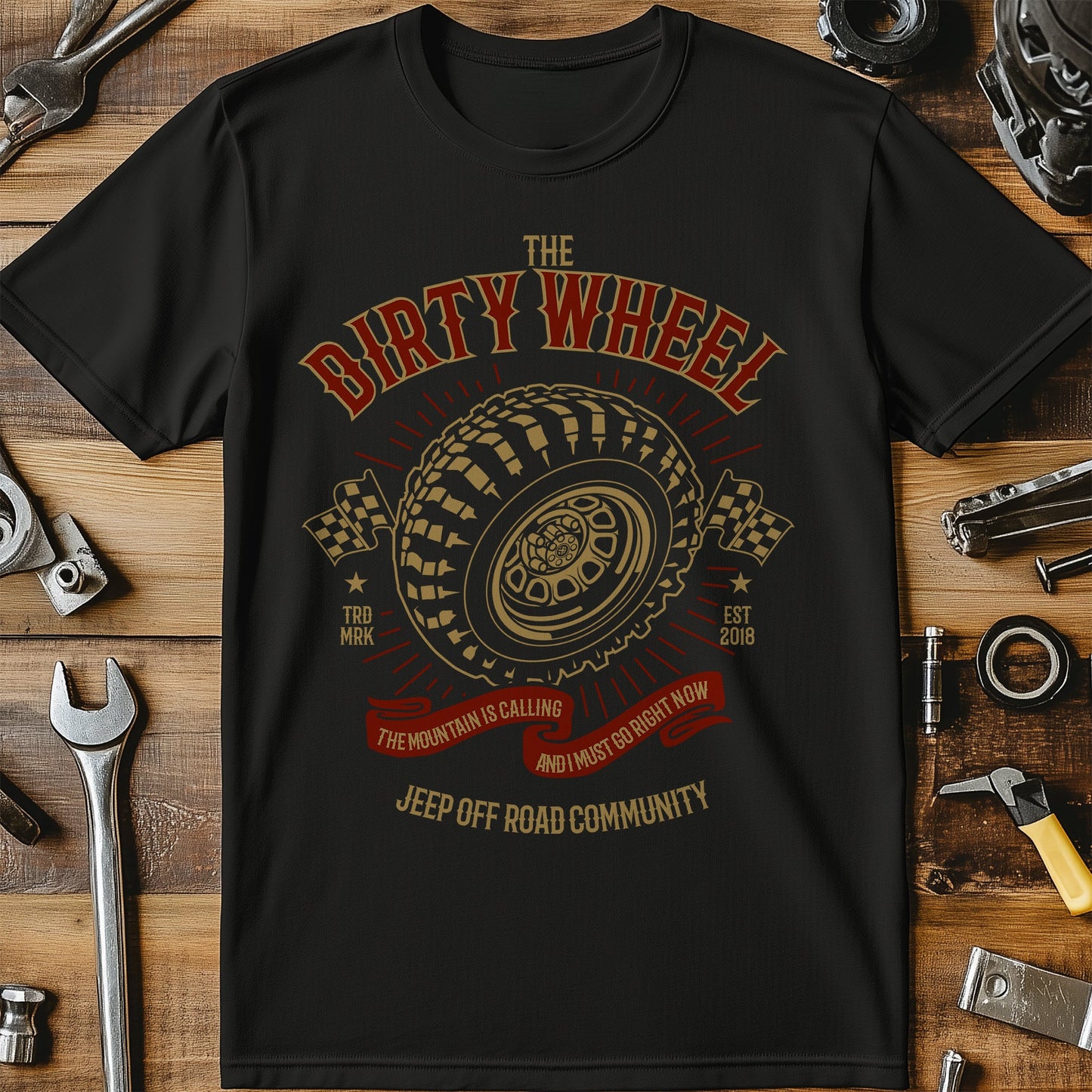 The Dirty Wheel t-shirt