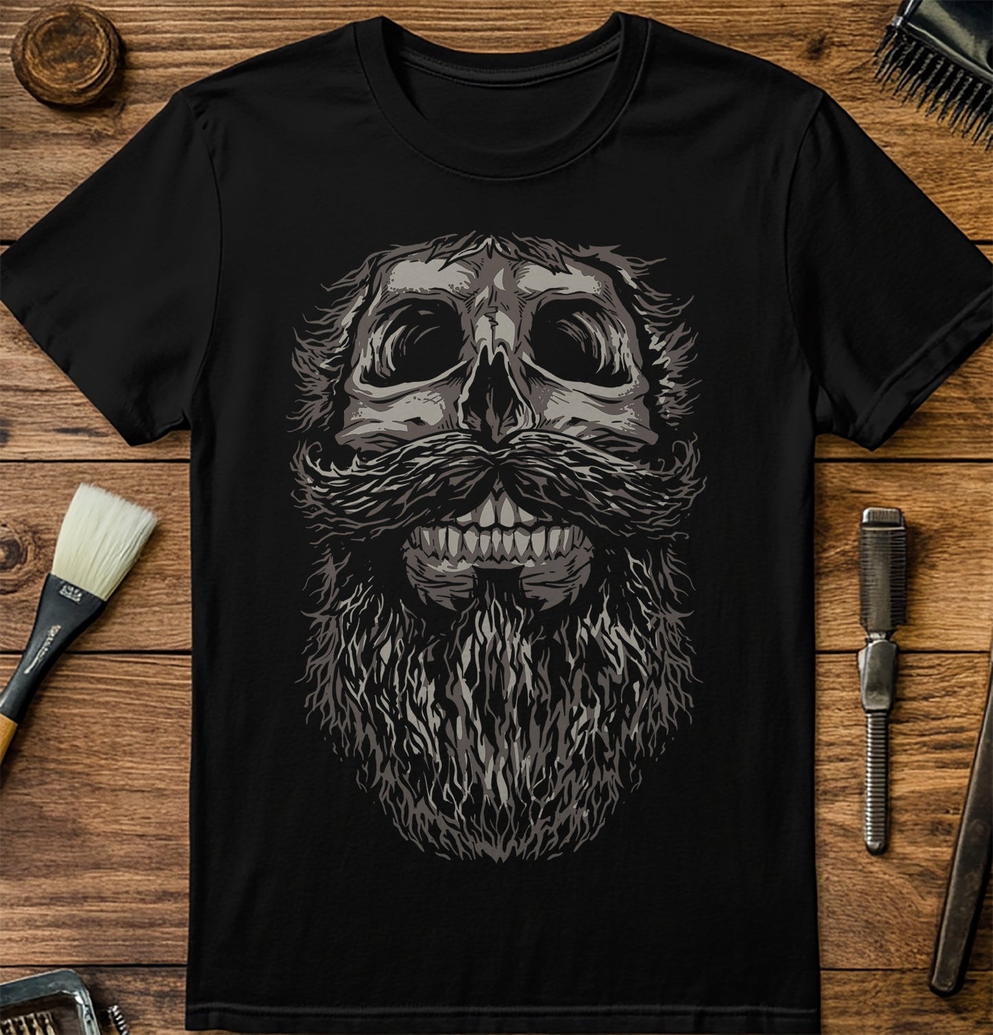 Skull Beard Gothic T-Shirt
