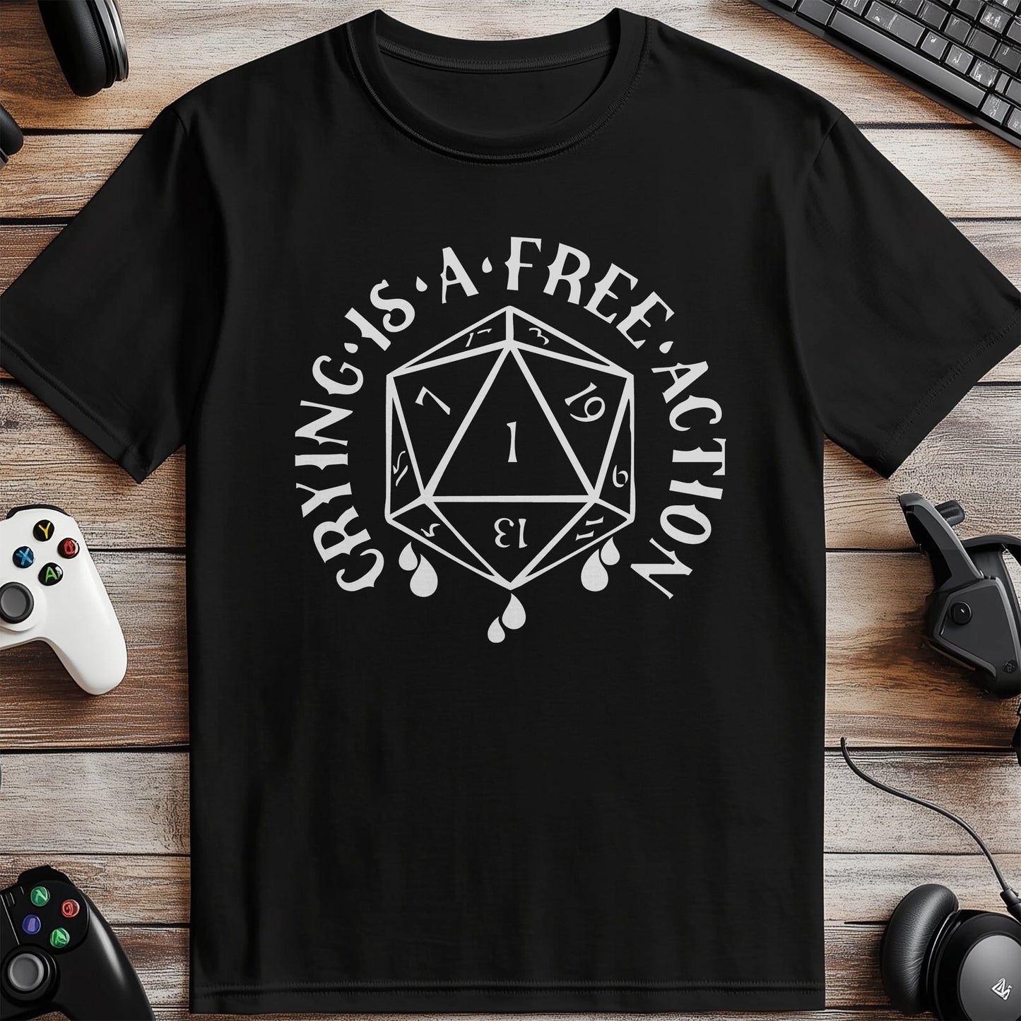 Crying is a Free Action T-Shirt