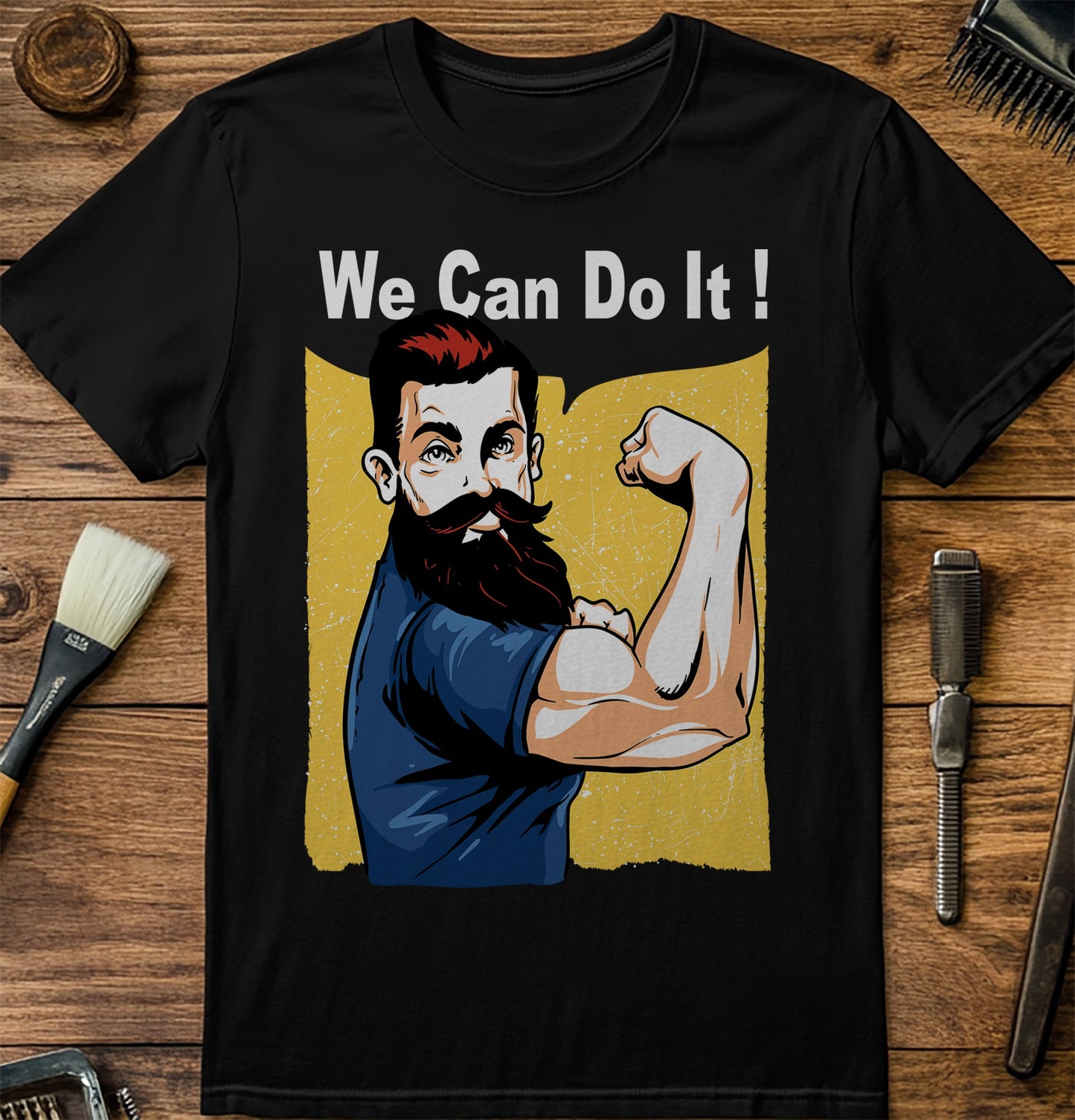 We Can Do It Beard T-shirt