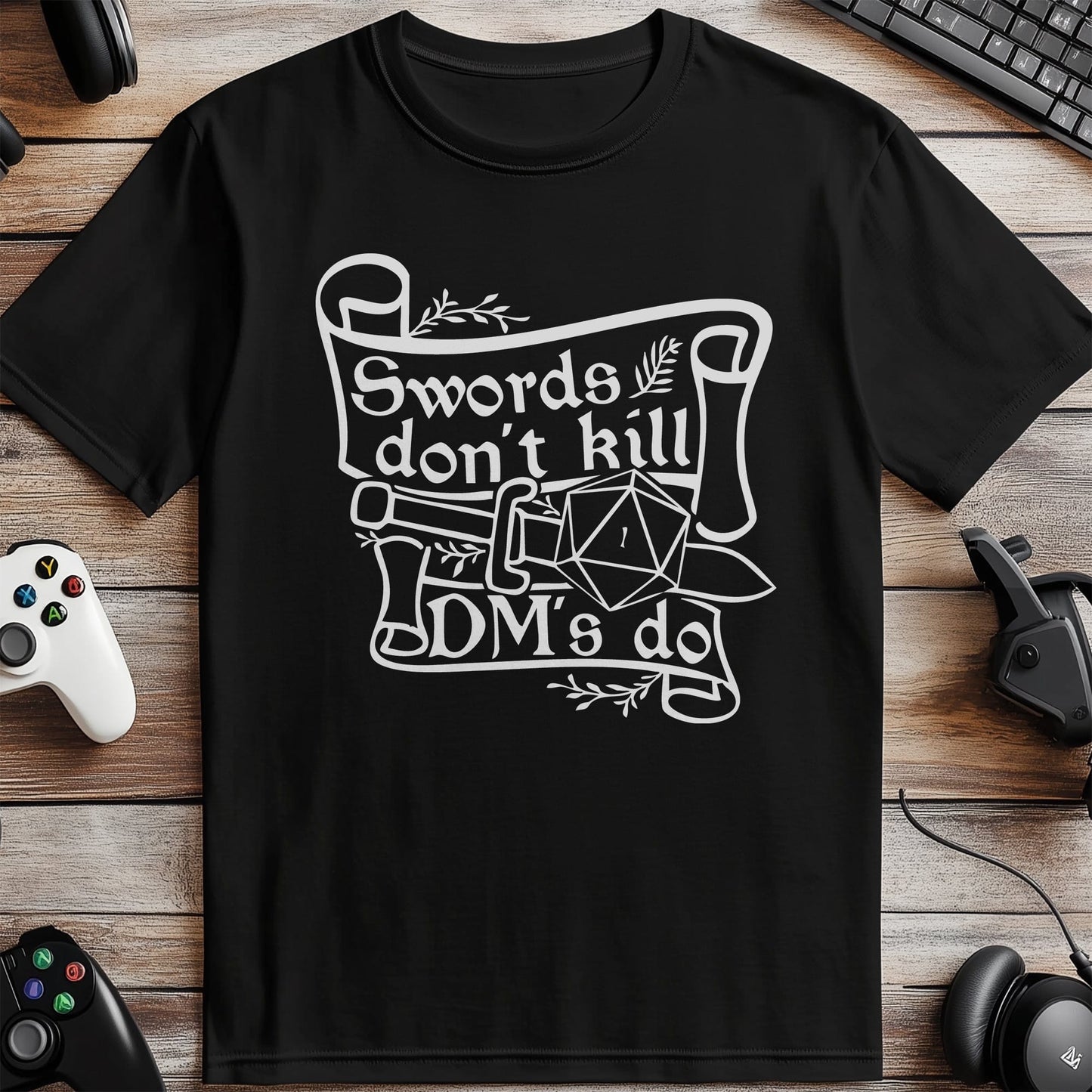 Swords Dont Kill DMs Do T-Shirt