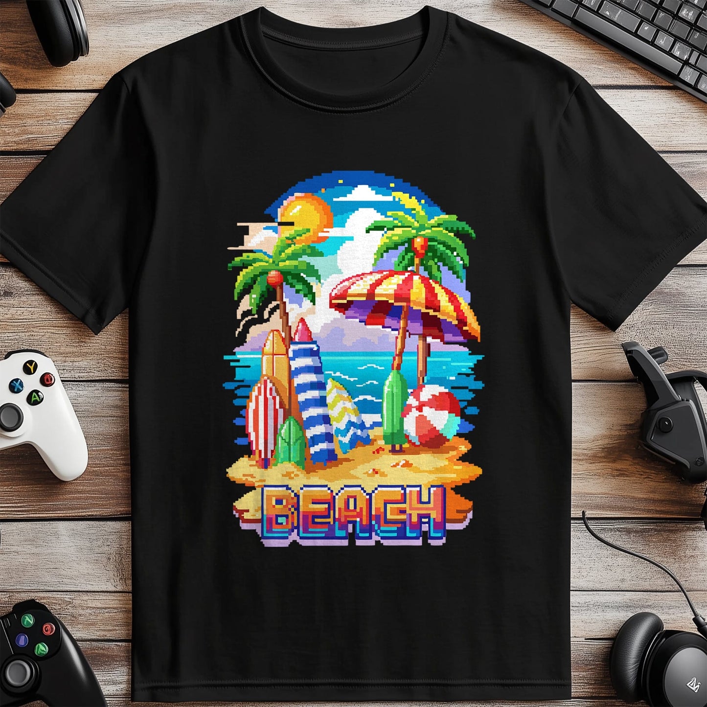Pixel 38 Beach Vibes T-Shirt