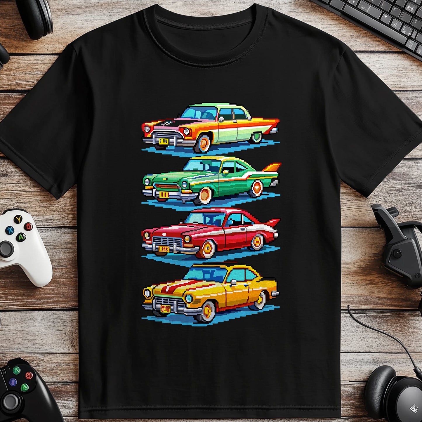 Pixel 13 Retro Cars T-shirt