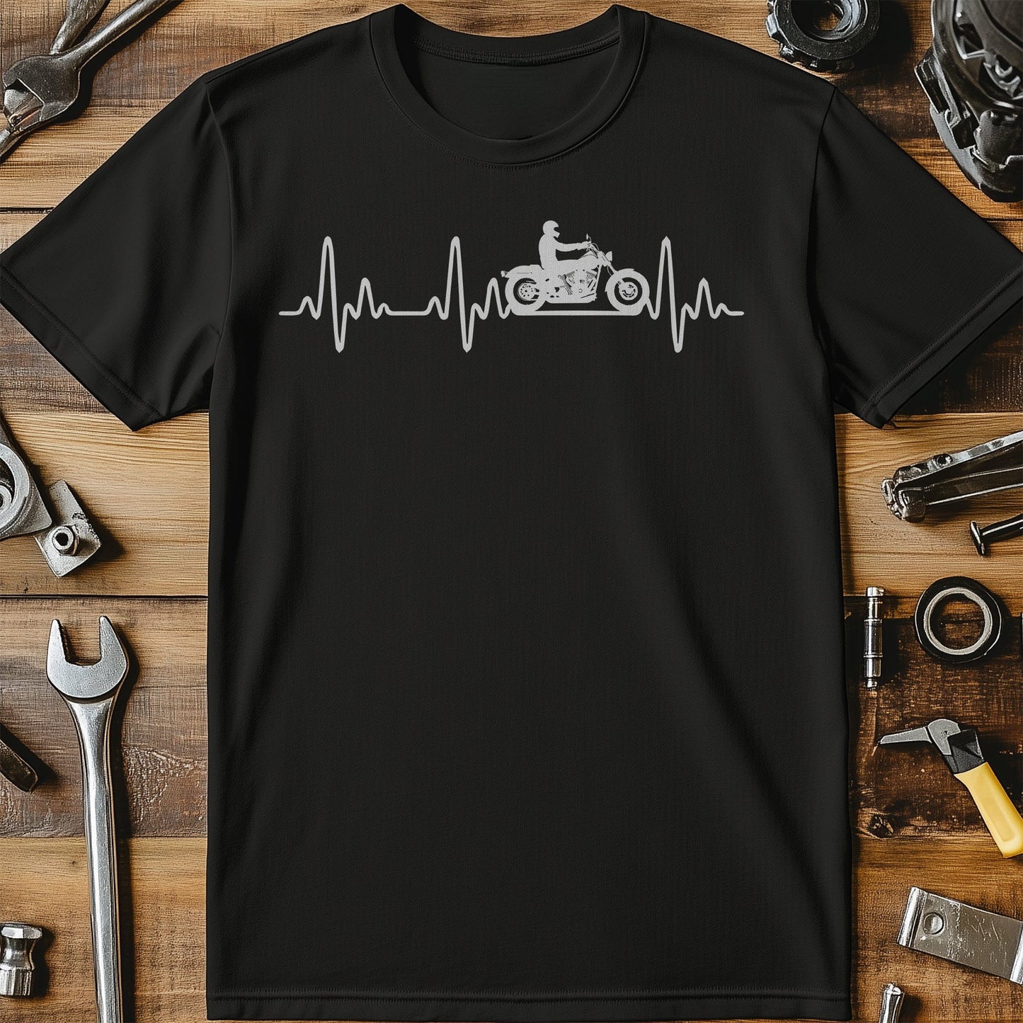 Custom Bike Heartbeat T-Shirt