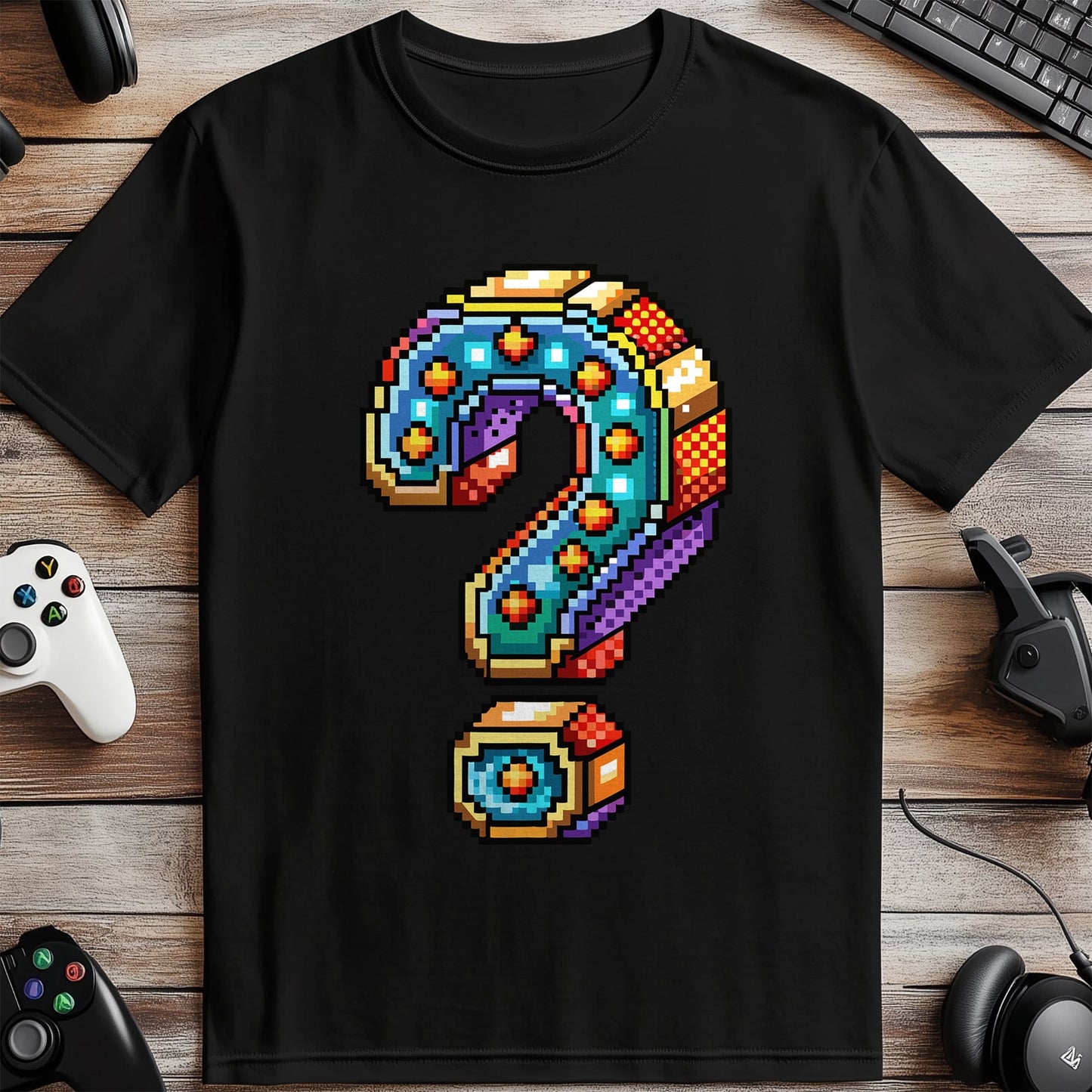 Pixel 37 T-shirt  question mark
